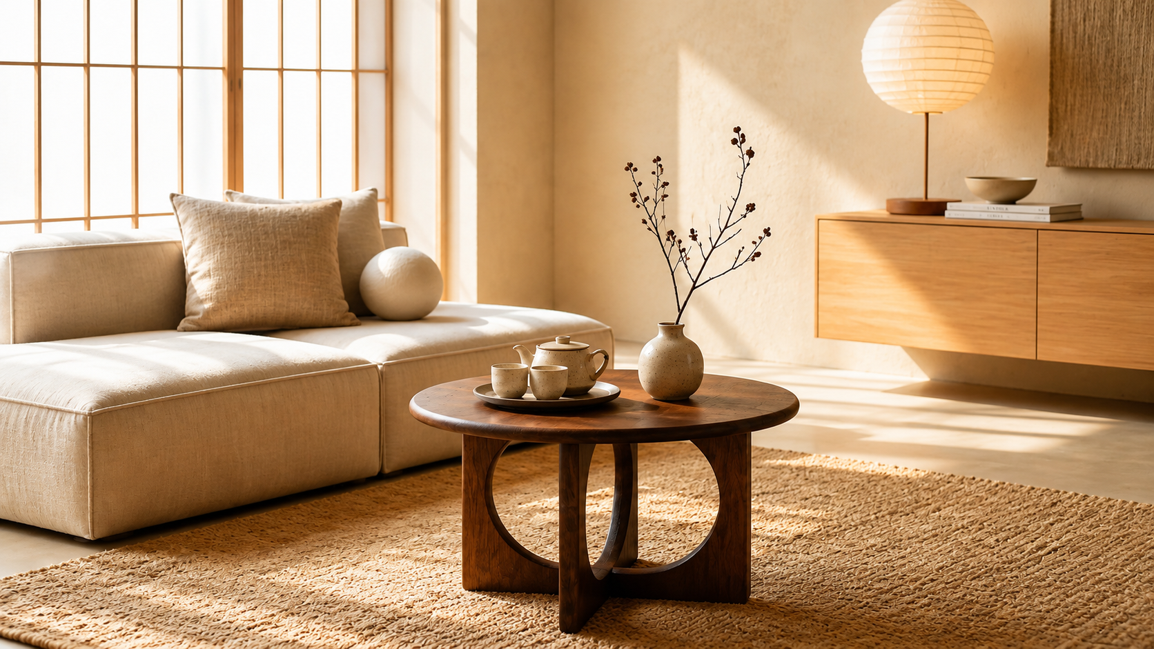 Japandi salontafels van hout voor een rustig en minimalistisch interieur | Lunaro Living