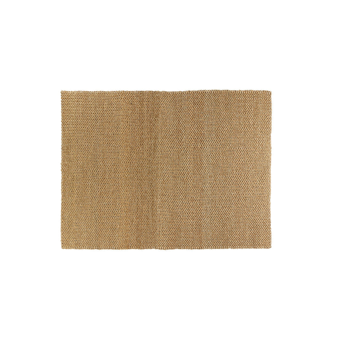 Sisal vloerkleed 240x180 cm in natuurlijke zandkleur met geweven structuur