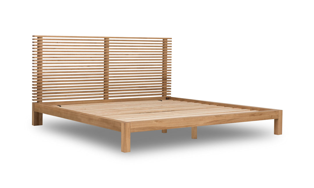 Essenhouten Tanner bedframe met modern Scandinavisch en Japans design