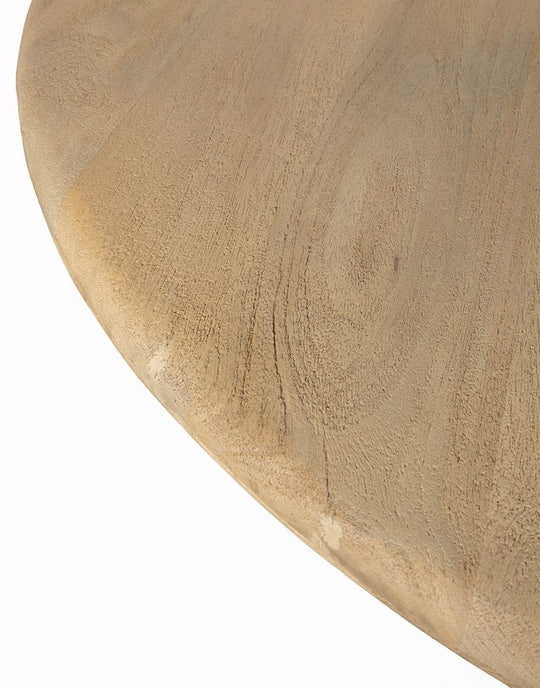 Eetkamertafel Zodiac Ø130 cm Acaciahout Groovy Natural